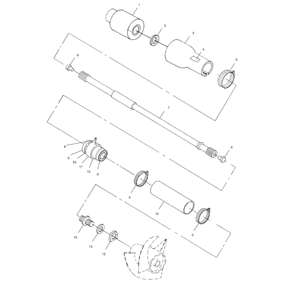 Схема узла Drive System (W014699D) Для Polaris Slx