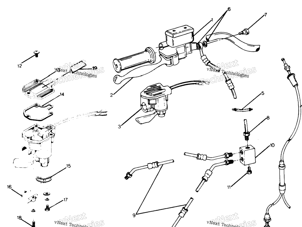 Схема узла Control Assembly, R.h. Big Boss 4X6