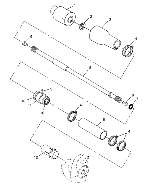 Схема узла Drive System (Sl 700 B964066 And Intl. Sl 700 I964066) Для Polaris Sl 700