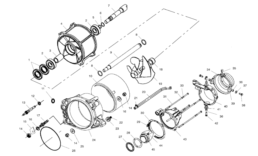Схема узла Propulsion (W014699D) Для Polaris Slx