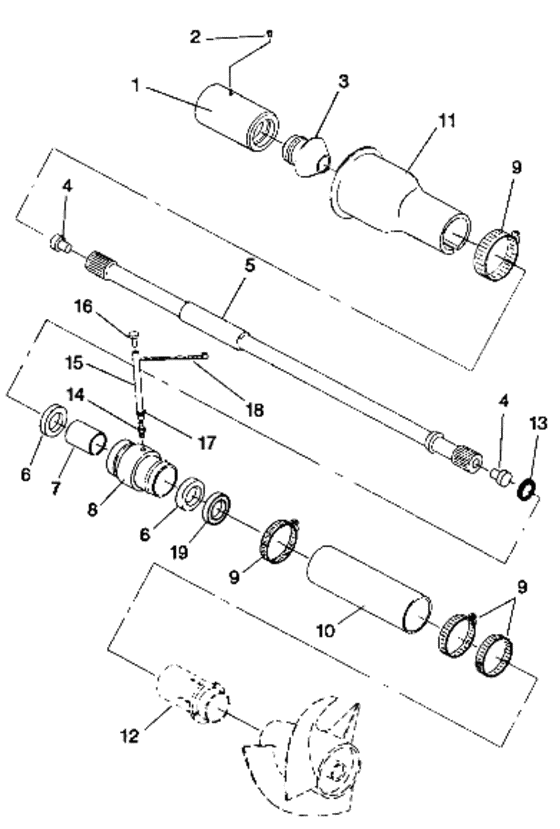 Схема узла Drive System (Sl 650/B924058) Для Polaris Sl 650