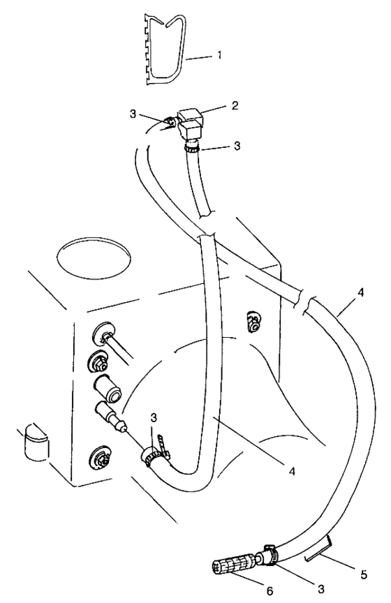 Схема узла Water Siphon (B984978) Для Polaris Intl Slx Pro 785