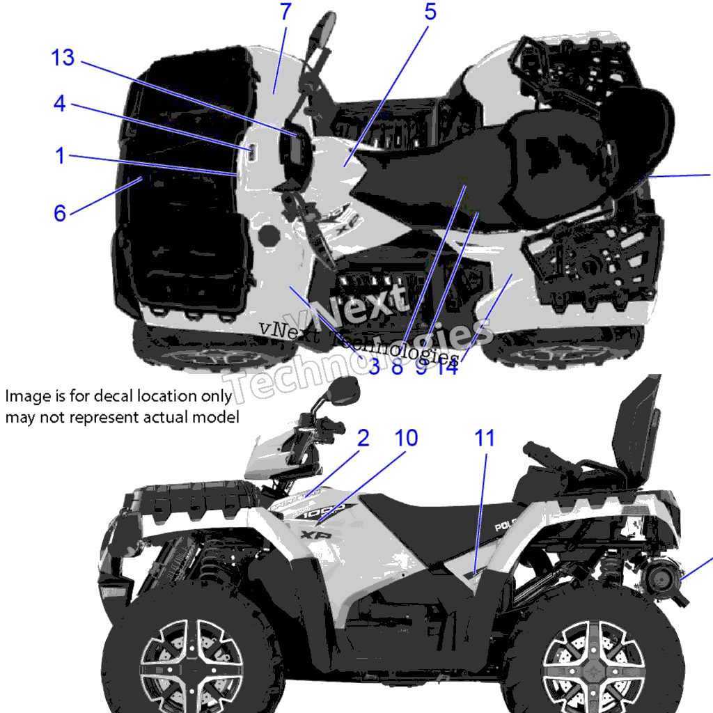 Схема узла Корпуса, Наклейки
