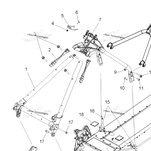 Схема узла Chassis, Chassis Asm. & Over Structure