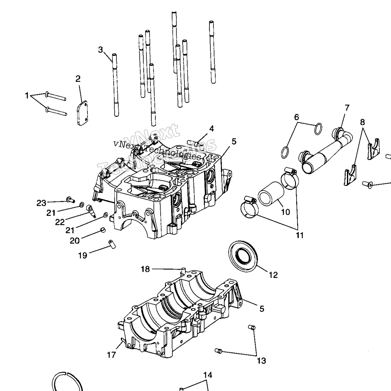 Схема узла Корпус Двигателя