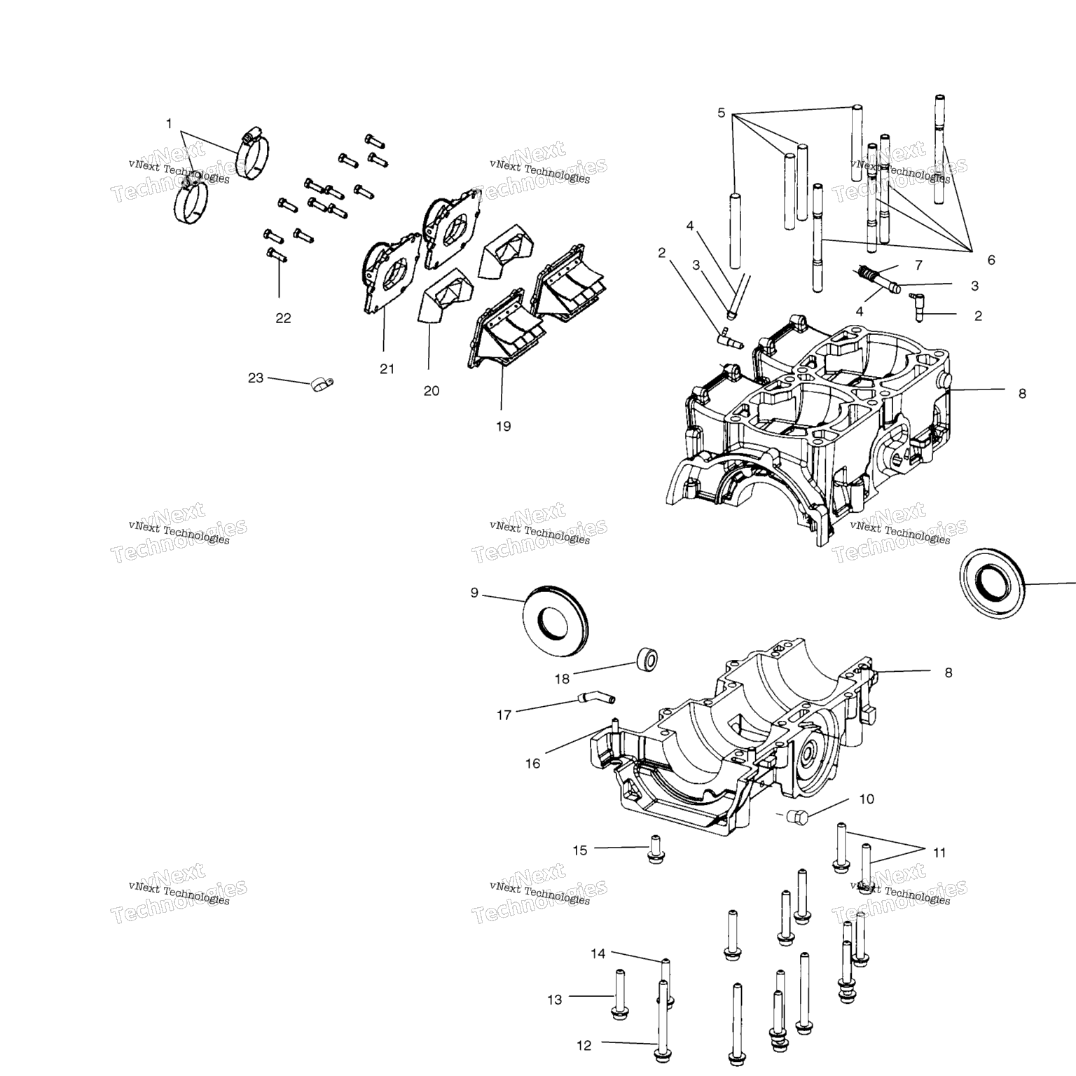 Схема узла Корпус Картера S03Nx6Es (4978197819C07)