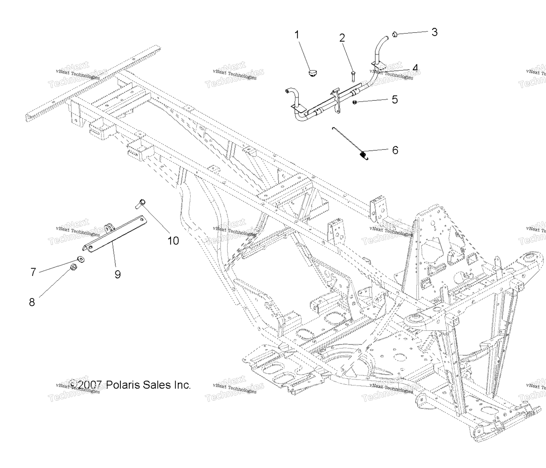 Схема узла Корпус, Рычаг Бокса Сброса И Монтаж Стойки A07Cl50Aa