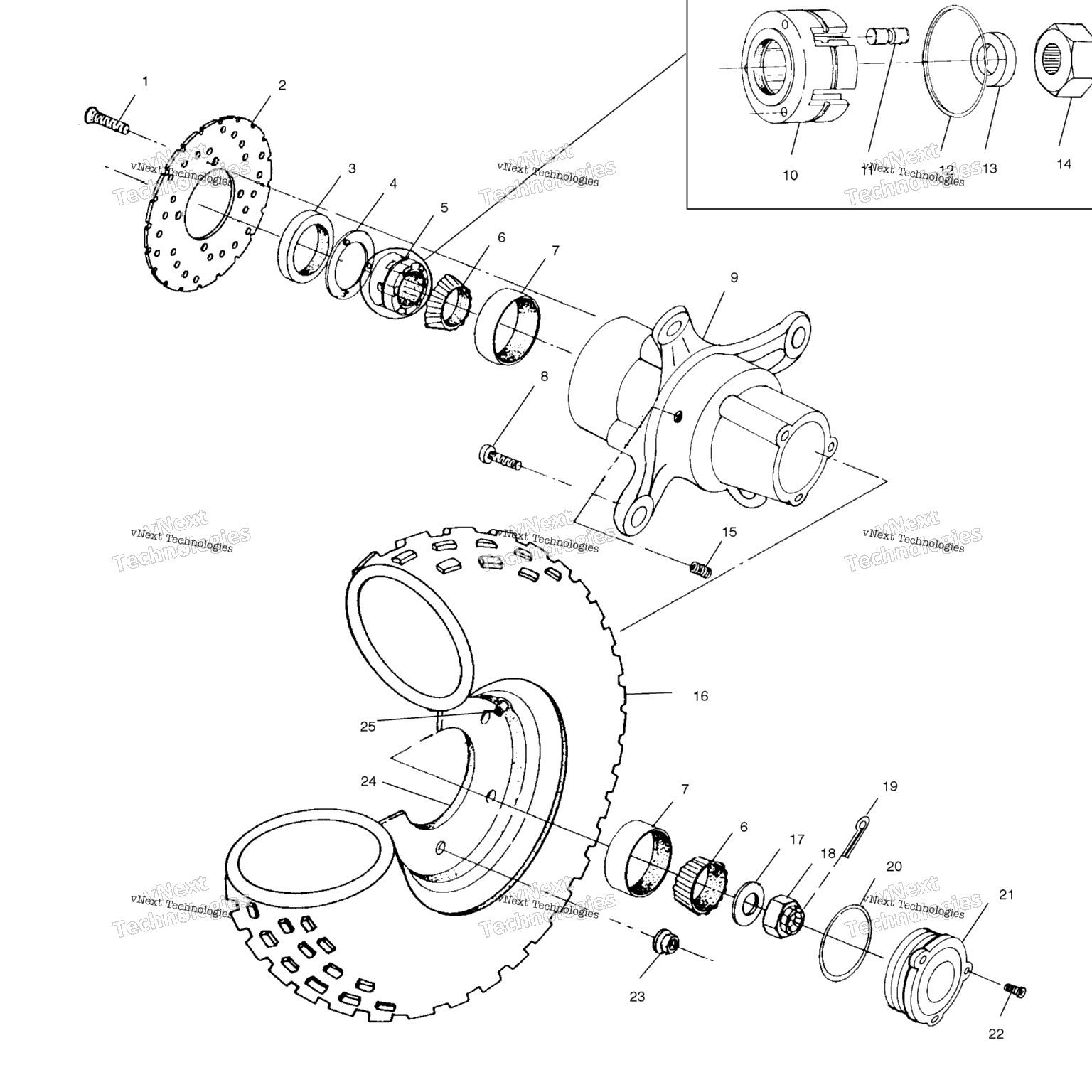 Схема узла Передние Колеса A02Cd32Aa/Ab/Ac