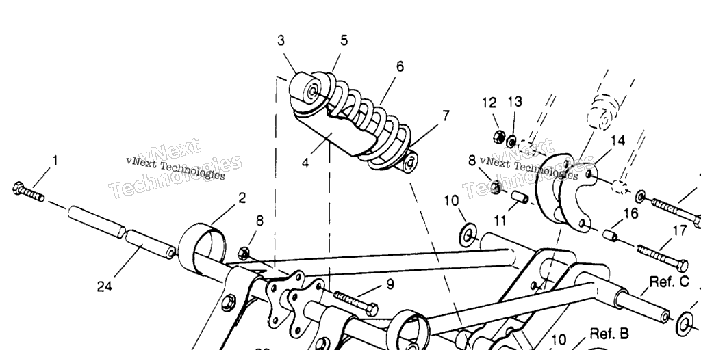 Схема узла Передний Узел Тяги Xlt , Xlt Sks 0950556, Xlt Sks Euro E9505