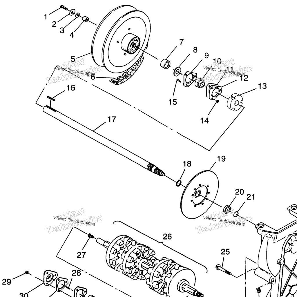 Схема узла Приводной Механизм Ultra Spx  Ultra Spx Se H975678 & European Ultra Spx