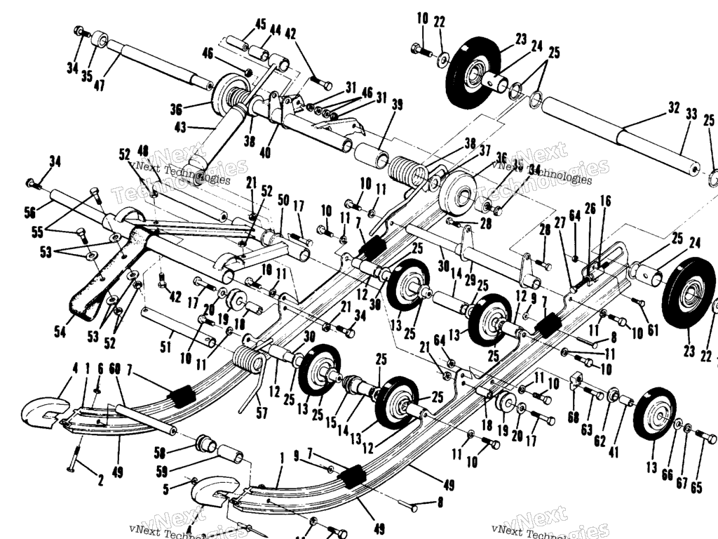 Схема узла Suspension Assembly No. 1540546 (4909540954013A)