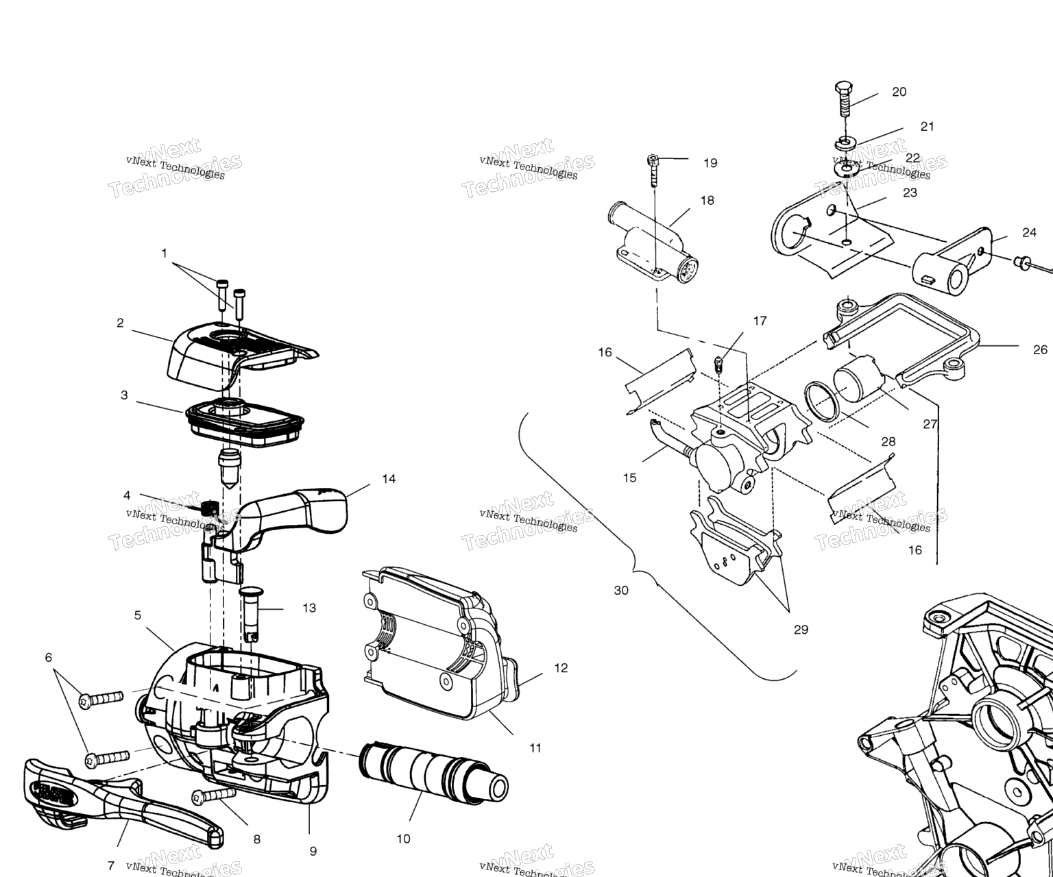 Схема узла Тормоза
