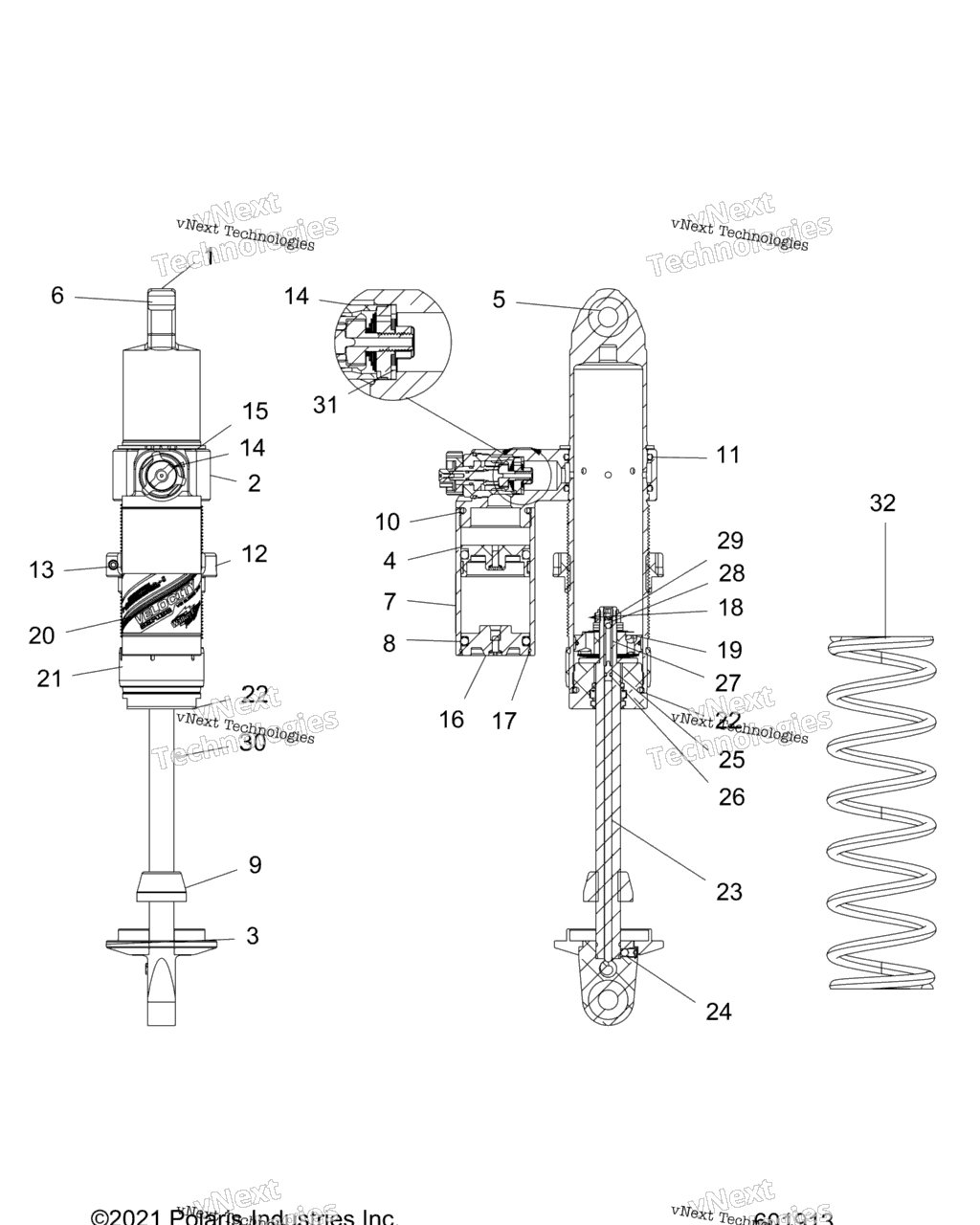 Схема узла Подвеска, Амортизатор, Все Варианты Ifs