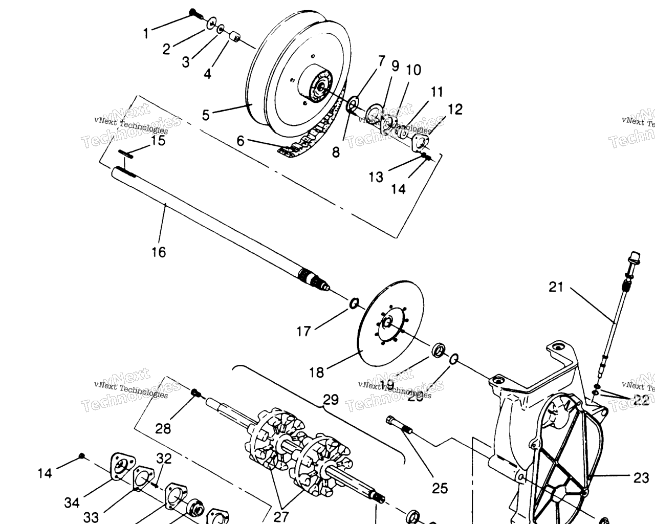 Схема узла Приводной Механизм Xlt Rmk 0960956, Xlt Sks И European Xlt Sks E960556