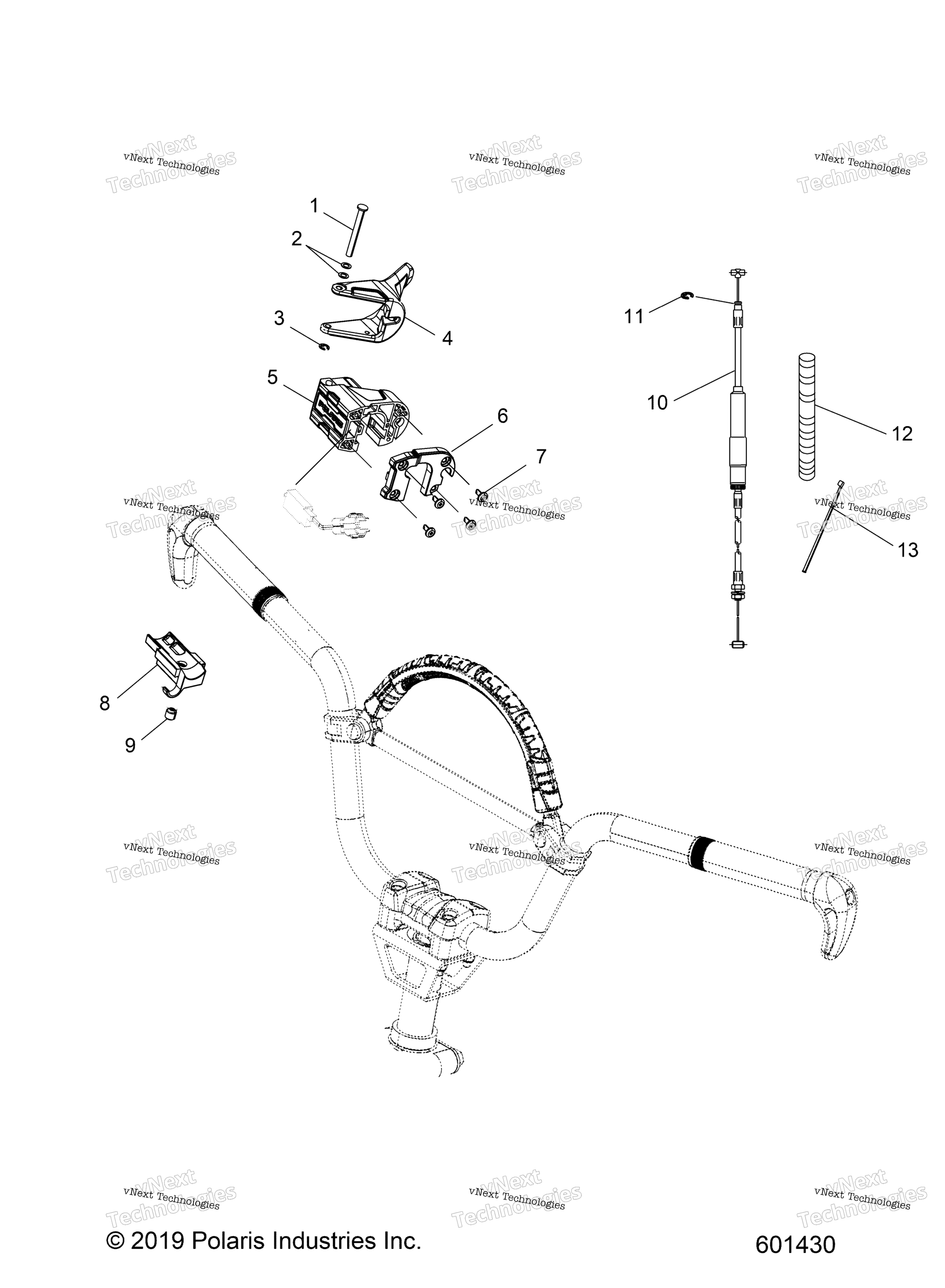 Схема узла Engine, Throttle Control Asm. All Options