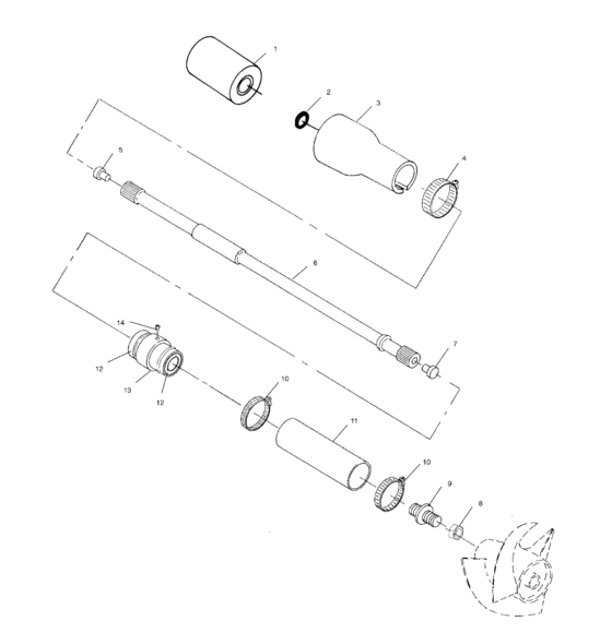 Схема узла Drive System (W025098D/W025098C/W025098I) Для Polaris Genesis I