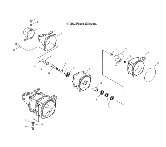 Схема узла Propulsion (W045402Da) Для Polaris Octane
