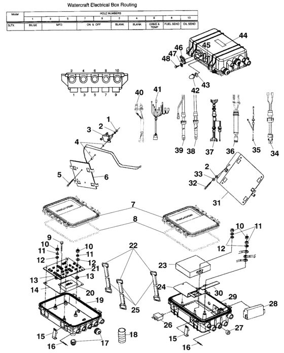 Схема узла Electrical Box (I994590) Для Polaris Sltx