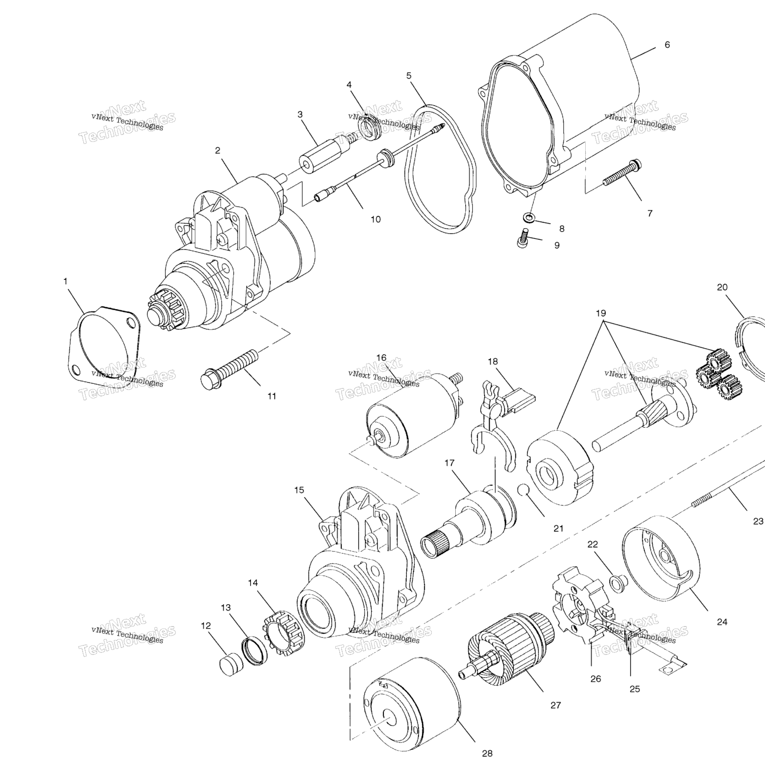 Схема узла Стартер