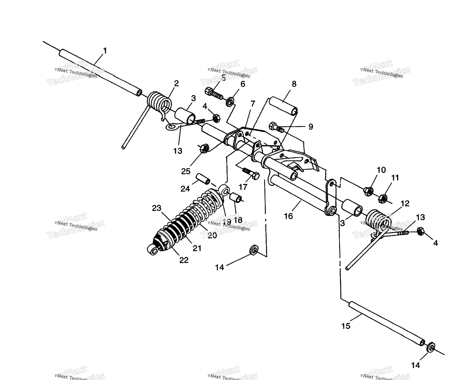Схема узла Задний Узел Крутящего Рычага Widetrak Lx И European Widetrak Lx E952
