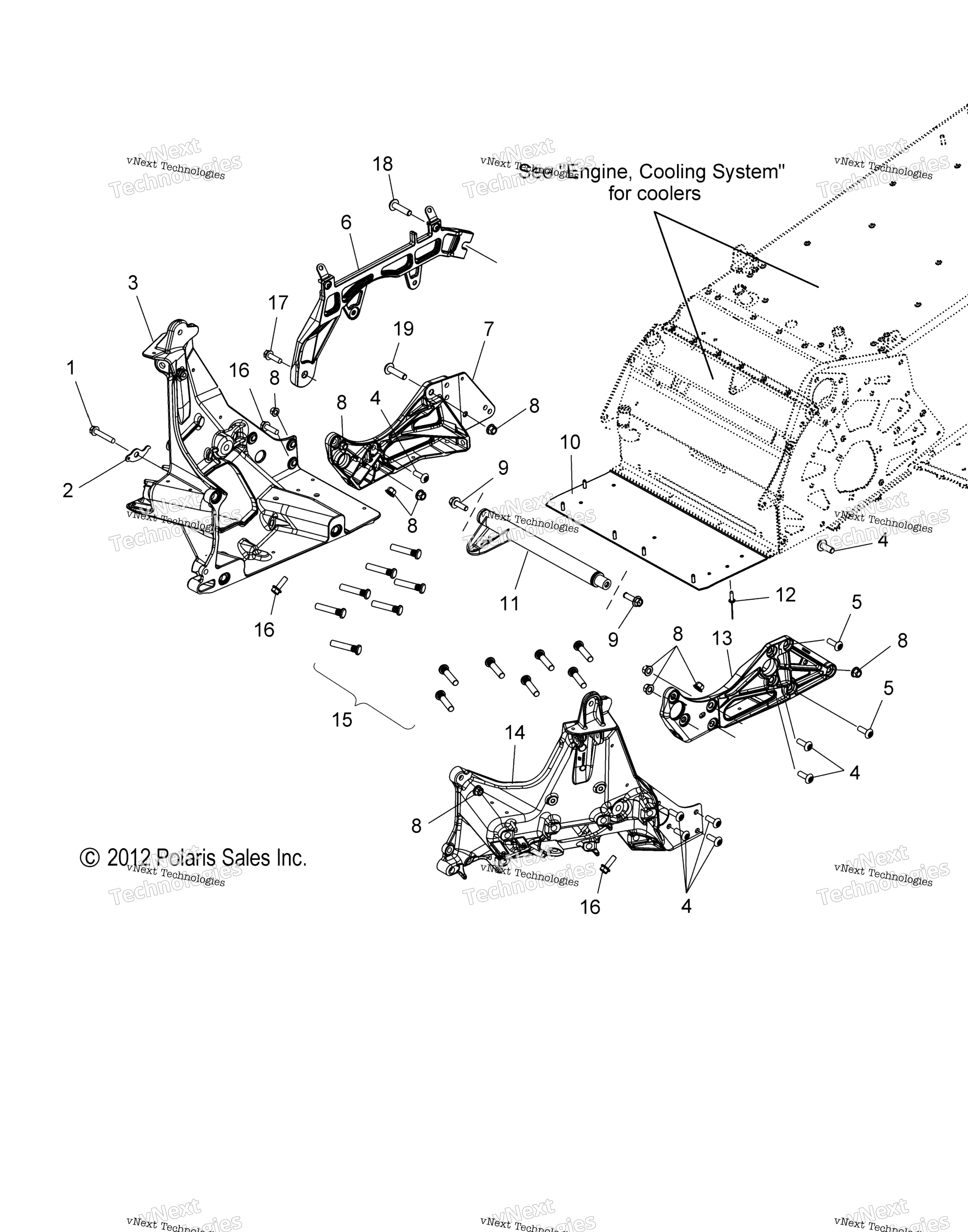 Схема узла Chassis, Bulkhead Asm. All Options