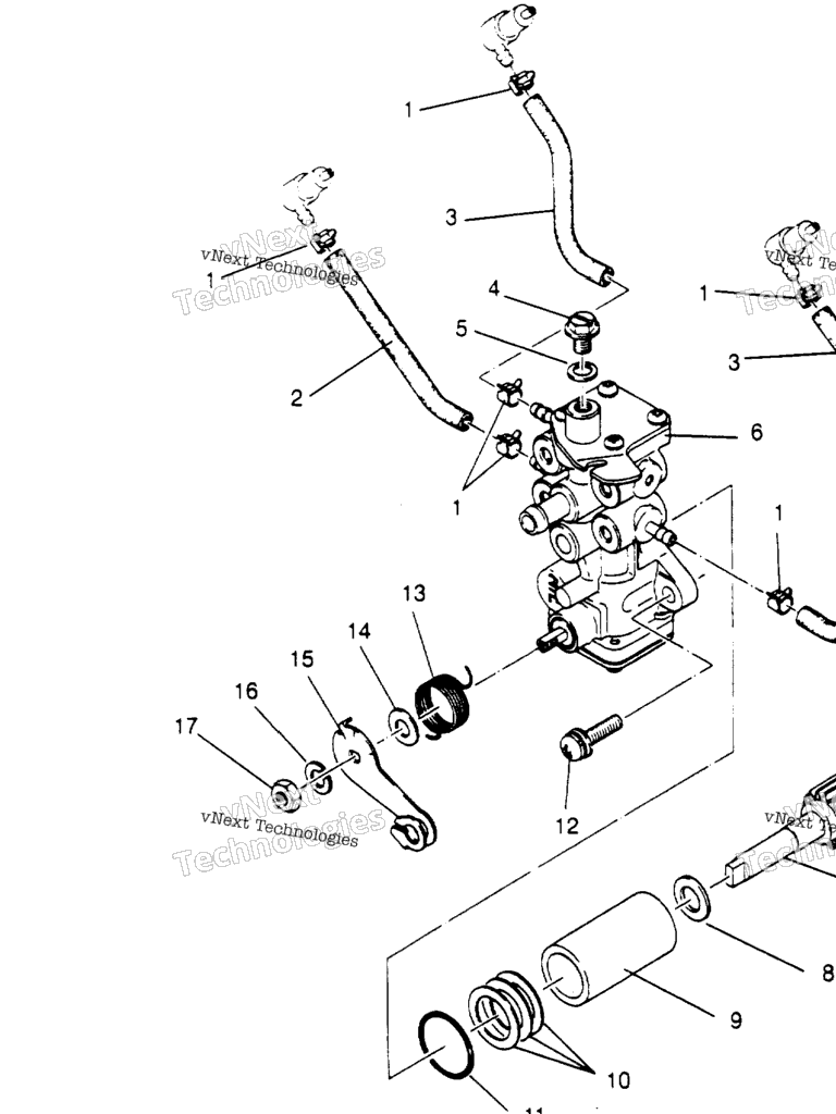 Схема узла Сборка Масляного Насоса 600 Xcr