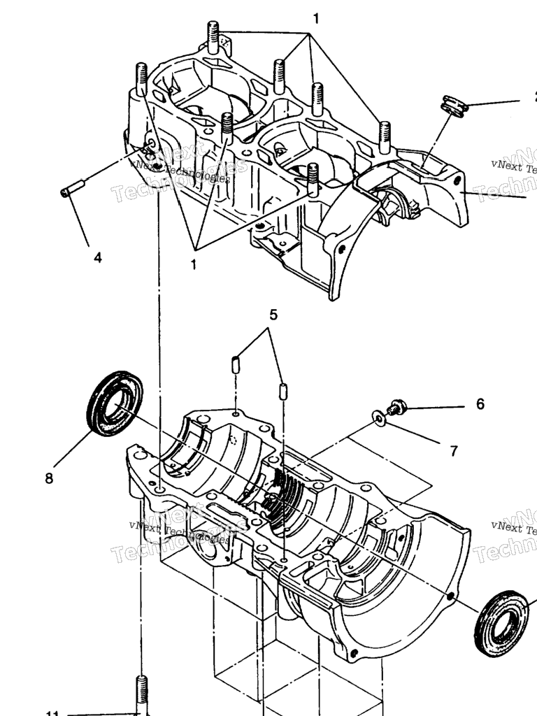 Схема узла Сборка Картеров Widetrak Lx 0942064
