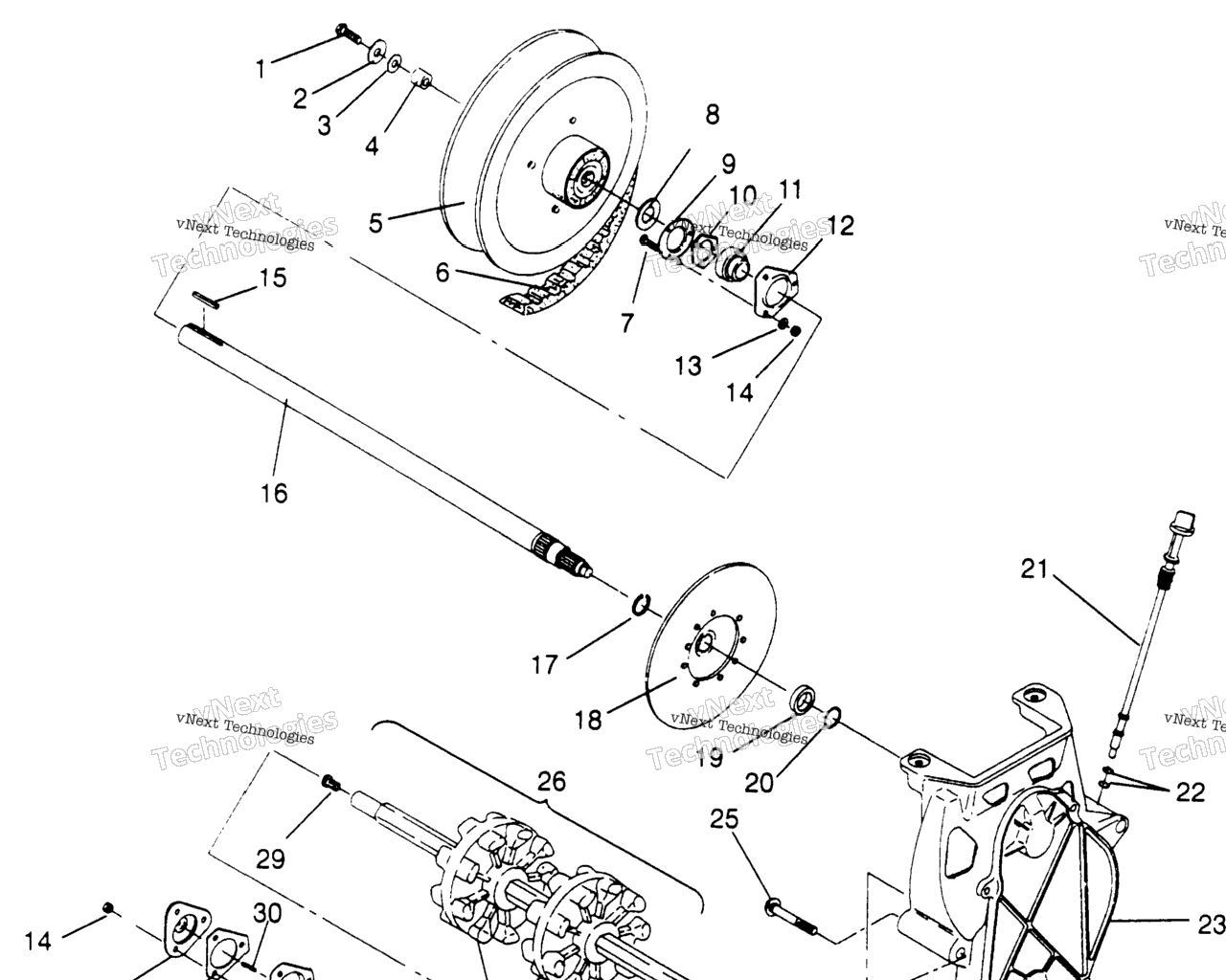 Схема узла Сборка Привода 500 Carb 0962764, 500 Carb Sks 0962564, 500 Carb Sks