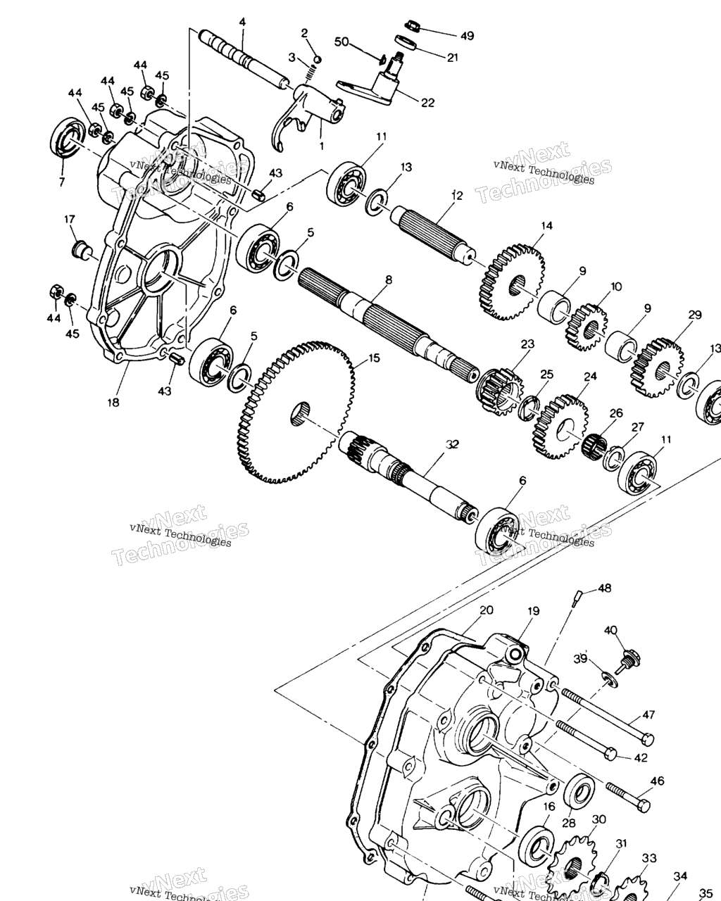 Схема узла Корпус Редуктора