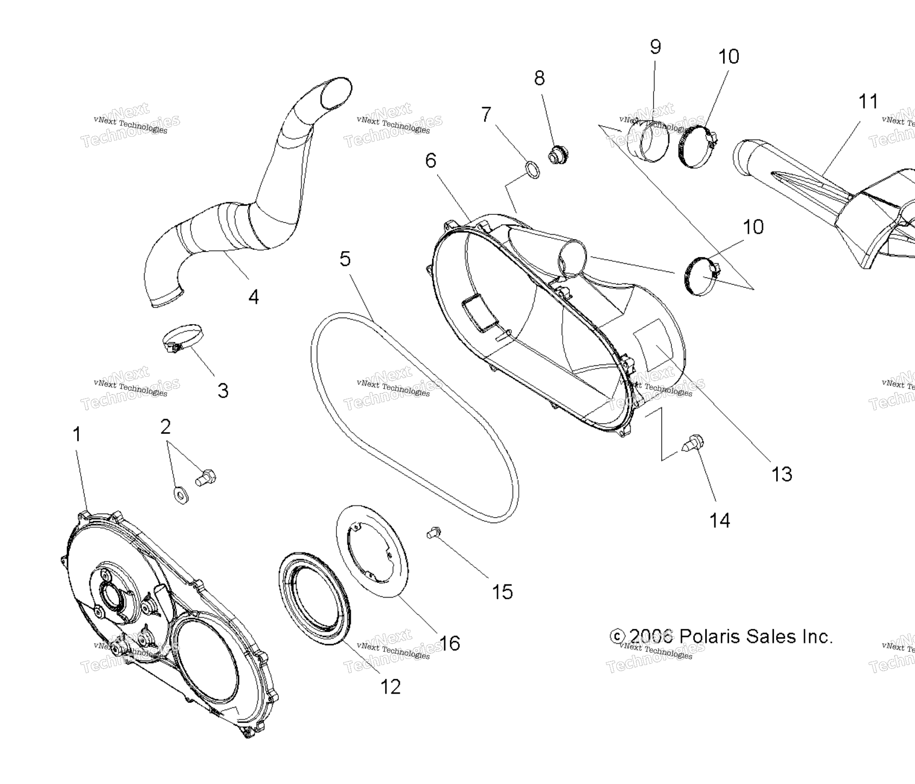 Схема узла Кожух Сцепления