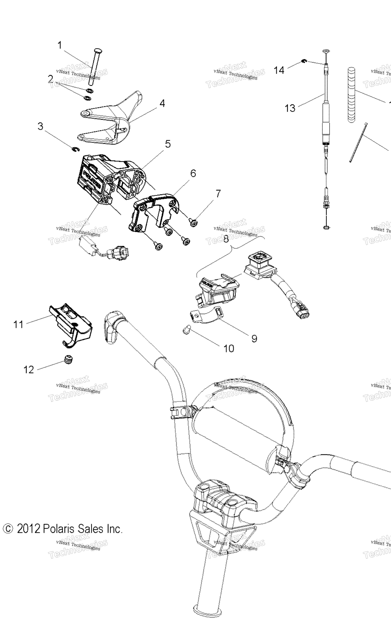 Схема узла Engine, Throttle Control Asm. All Options