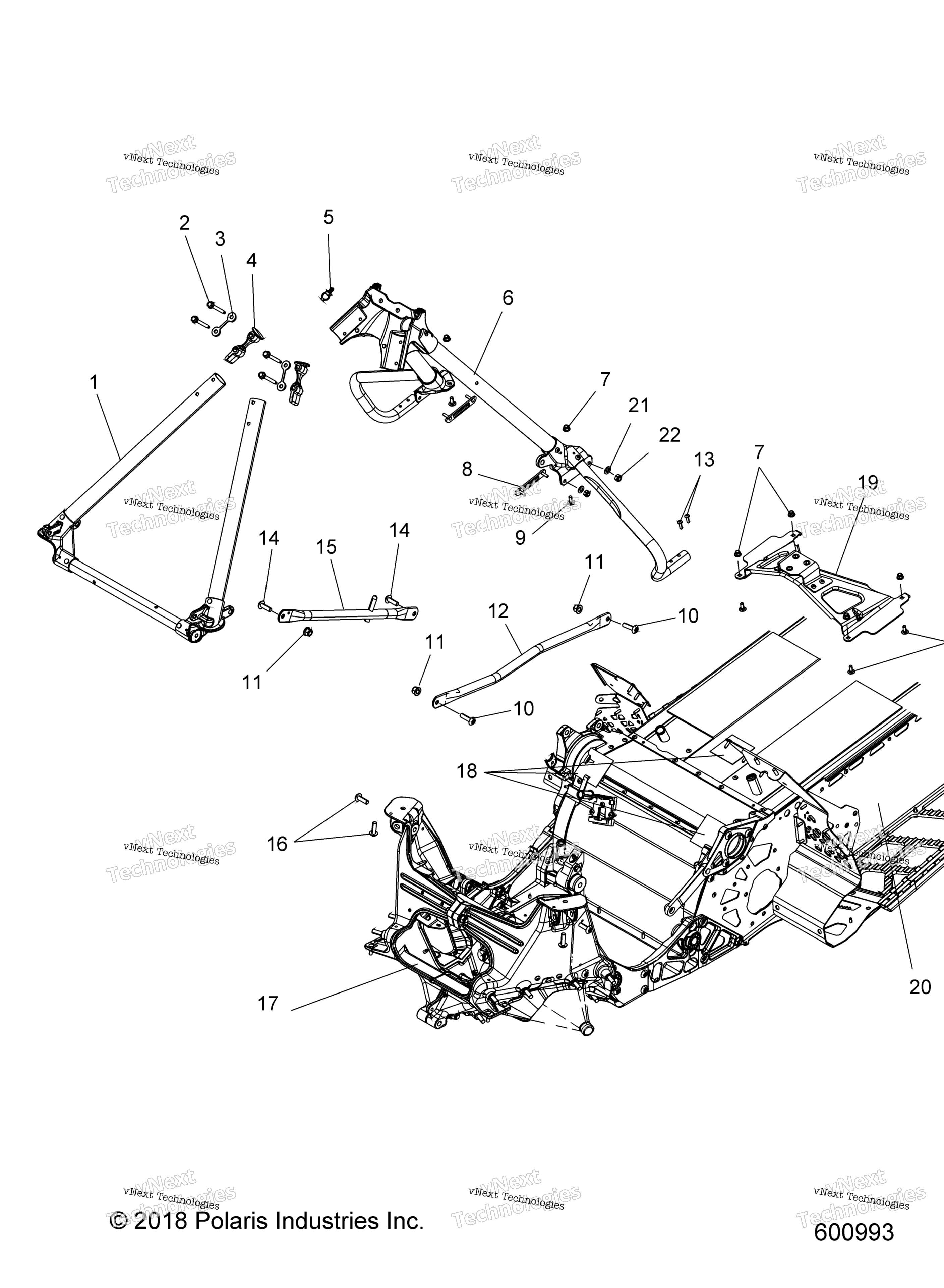 Схема узла Chassis, Chassis Asm. & Over Structure All Options