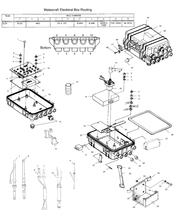 Схема узла Electrical Box (B994573) Для Polaris Slth