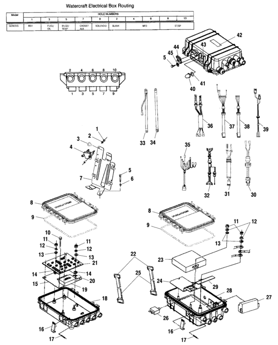 Схема узла Electrical Box (I995095) Для Polaris Int\'l Genesis