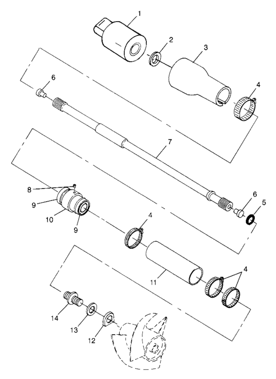Схема узла Drive System (Sl 780 B974088 And Intl. Sl 780 I974088) Для Polaris Intl Sl 780