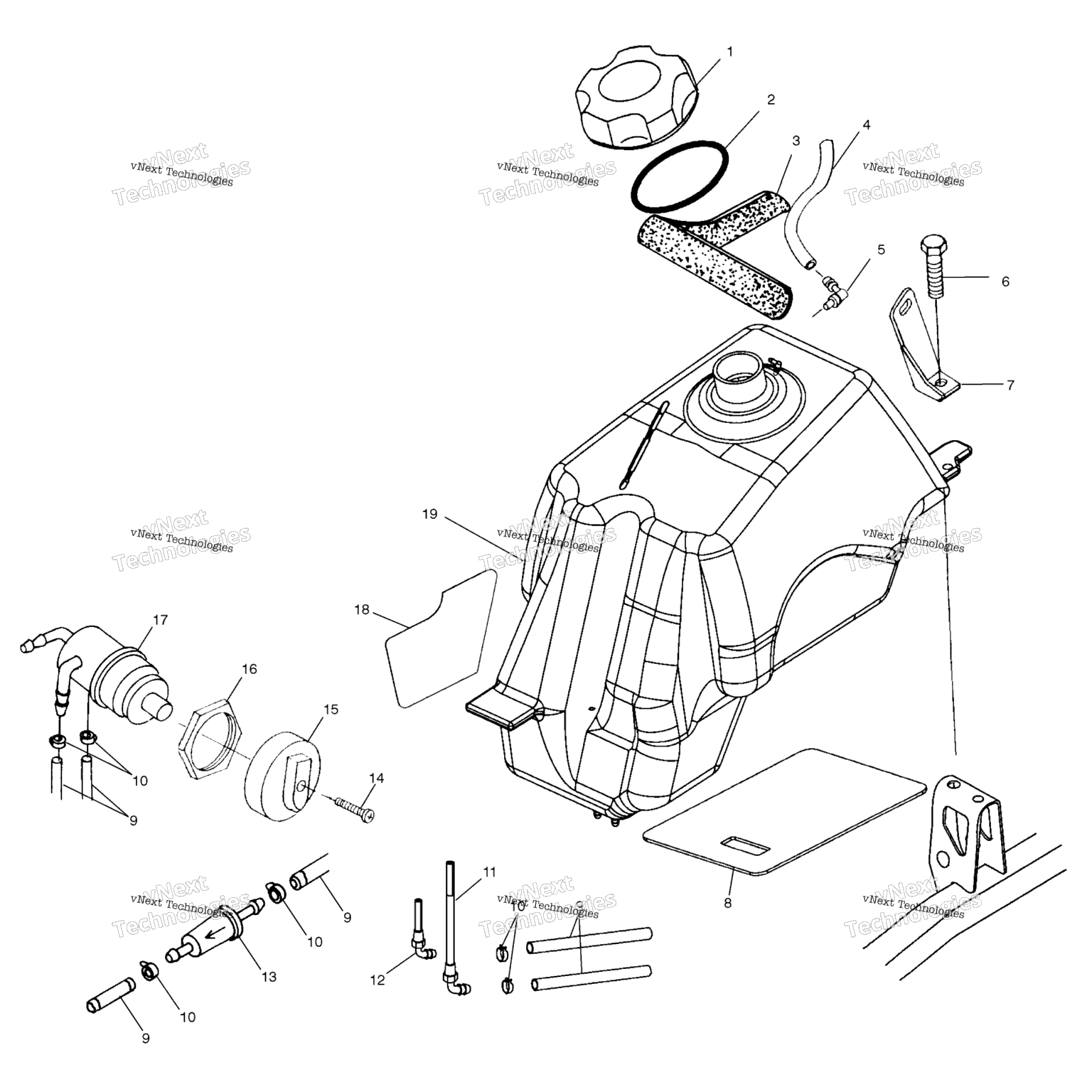 Схема узла Топливные Баки