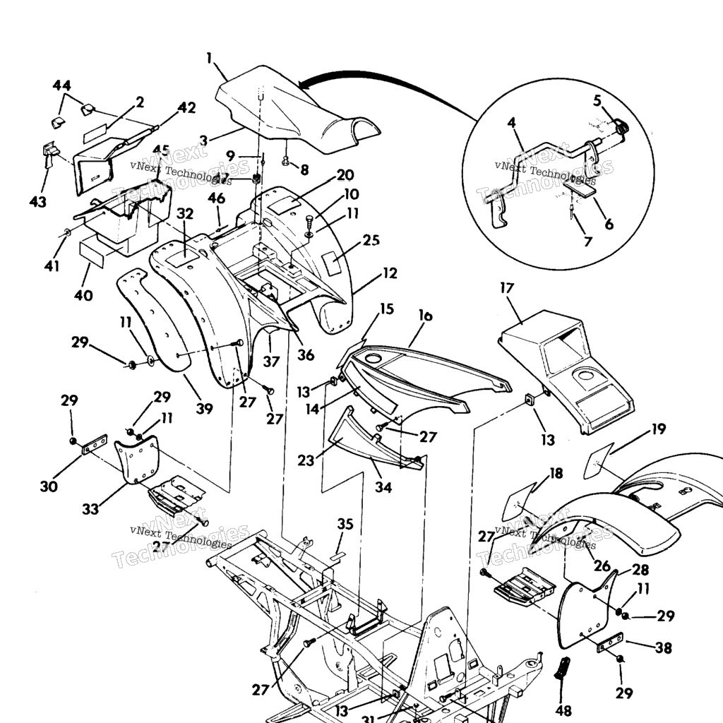 Схема узла Body Asm./Frame Asm. 350 4X4 Update