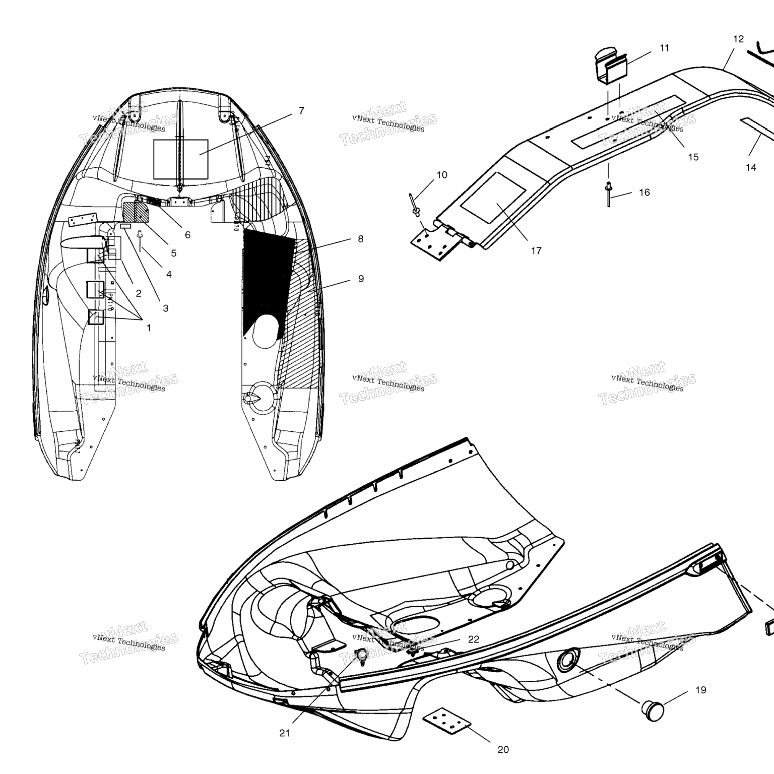 Схема узла Носовой Панель