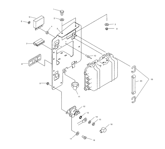 Схема узла Electrical Box Mounting (W035297Da/W035297Ia) Для Polaris Freedom