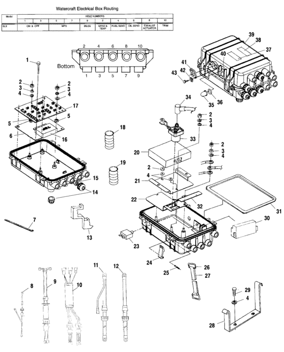 Схема узла Electrical Box (B994978) Для Polaris Pro 785