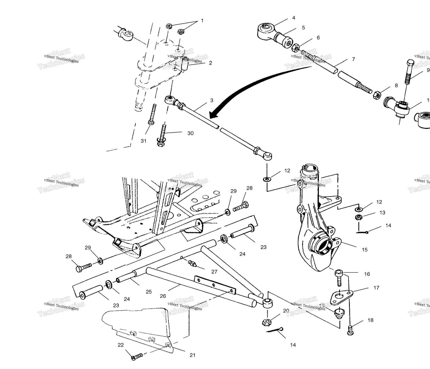 Схема узла Крепление Аarm/Strut A00Ch33Ac
