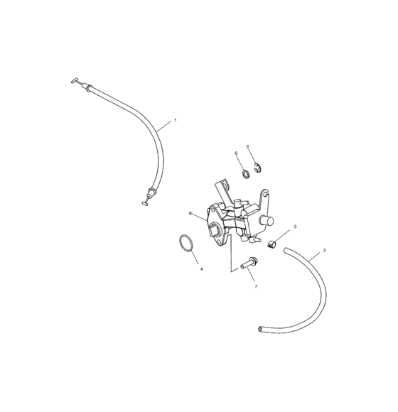 Схема узла Масляный Насос (W035098Ca/W035098Ia) Для Polaris Genesis I