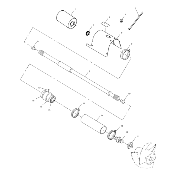 Схема узла Drive System (W035098Ca/W035098Ia) Для Polaris Genesis I