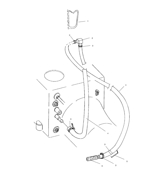 Схема узла Water Siphon (W015099D) Для Polaris Int\'l Genesis