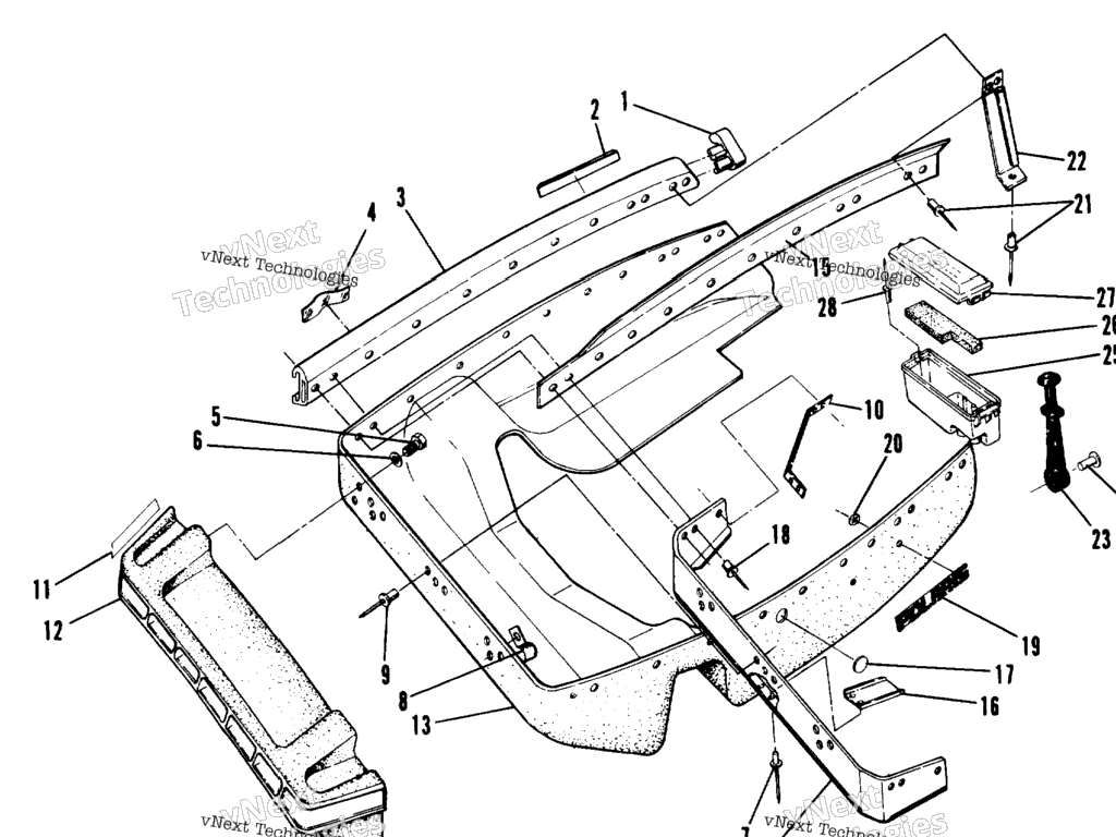 Схема узла Носовая Панель