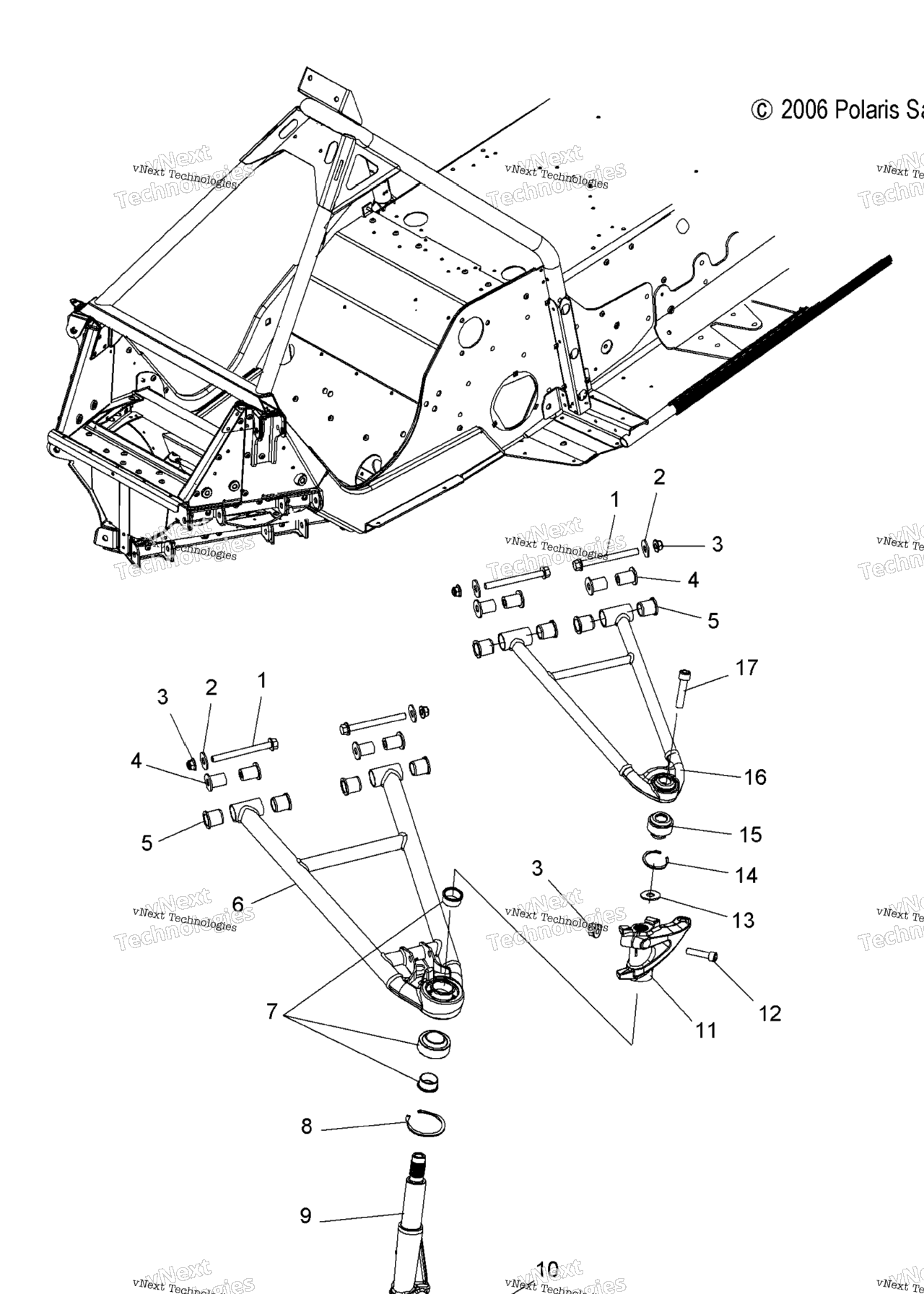 Схема узла Передняя Подвеска