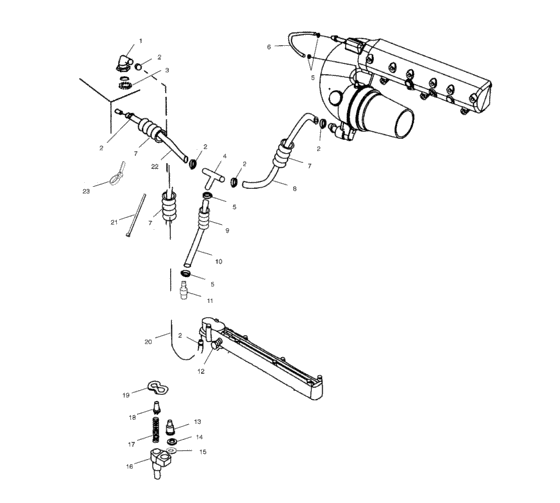 Схема узла Система Охлаждения (W025098D/W025098C/W025098I) Для Polaris Genesis I