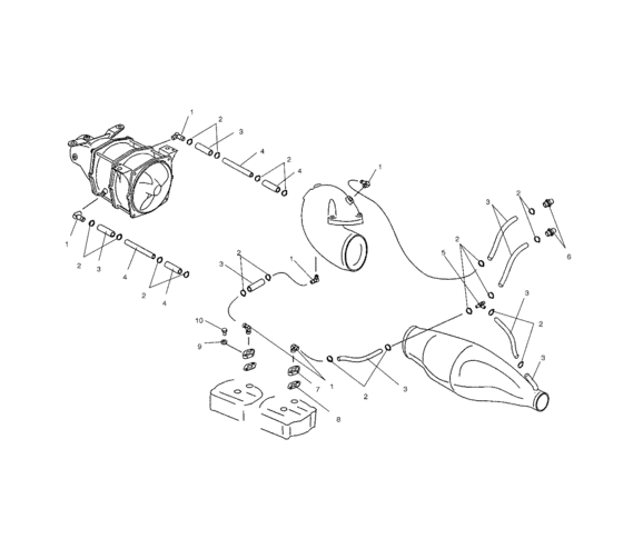 Схема узла Система Охлаждения (W025402D) Для Polaris Octane