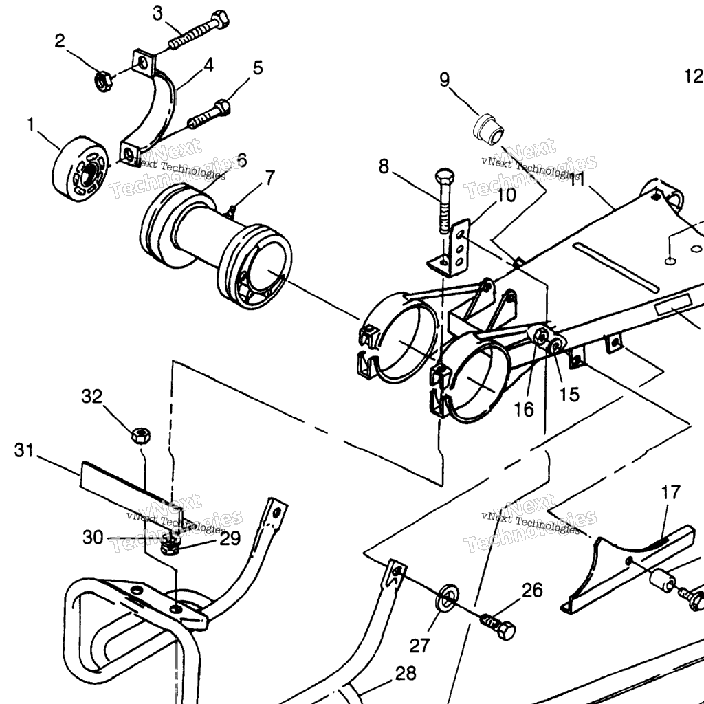 Схема узла Креплениеswing Arm/Guard N98Ae50D
