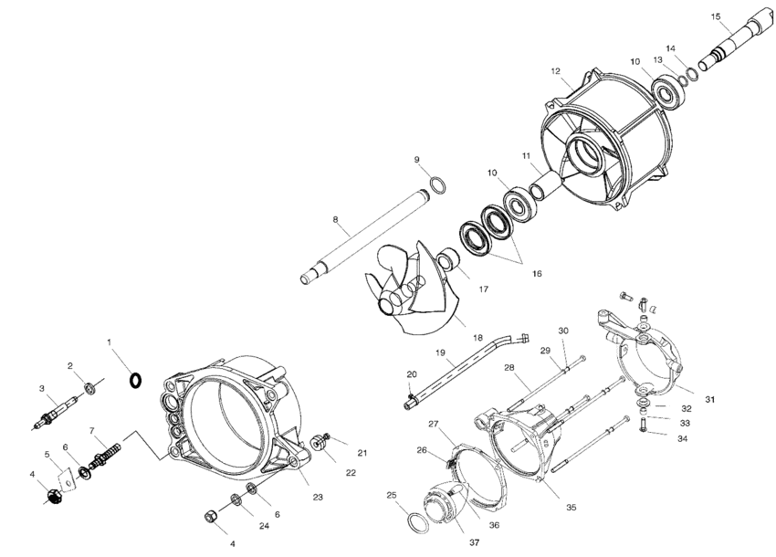 Схема узла Propulsion (I995095) Для Polaris Genesis